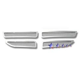 APS 4-Pc Chrome Polished 1.8mm Wire Mesh Main Upper Grille