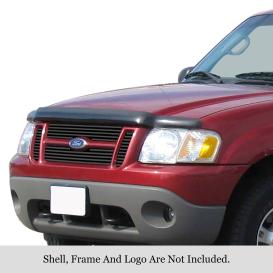  2001-2003 Ford Explorer APS 4-Pc Black Powder Coated 8X6 Horizontal Billet Main Upper Grille