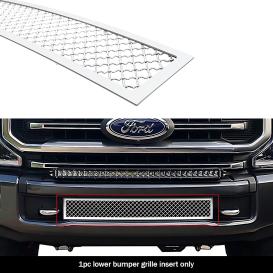 1-Pc Chrome 2.5mm Wire Mesh Lower Bumper Grille