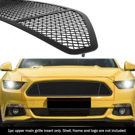 APS 1-Pc Black Powder Coated 1.8mm Wire Mesh Main Upper Grille