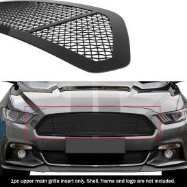 APS 3-Pc Black Powder Coated 1.8mm Wire Mesh Main Upper Grille