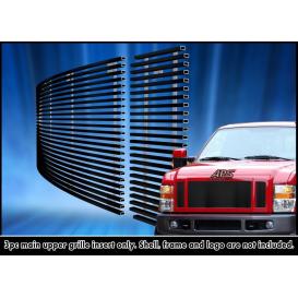 APS 3-Pc Black Powder Coated Horizontal Billet Main Upper Grille