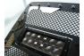 APS 1-Pc Black Powder Coated Laser Cut Mesh with Rivet and LED Main Upper Grille - APS GR10LEH19L