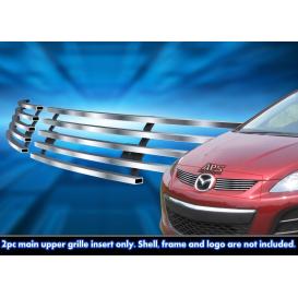APS 2-Pc Silver Hairline Horizontal Billet Main Upper Grille