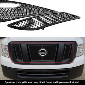 APS 3-Pc Black Powder Coated 1.8mm Wire Mesh Main Upper Grille