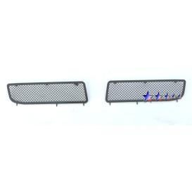 APS 2-Pc Black Powder Coated 1.8mm Wire Mesh Lower Bumper Grille