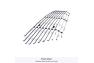 APS 1-PC Polished Horizontal SS Billet Lower Bumper Grille - APS GR20FEI79S