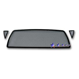 APS 3-Pc Black Powder Coated 1.8mm Wire Mesh Main Upper Grille