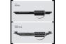APS Square Tube Matte Black Side Armors - APS IA03SAG1B