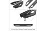 APS Square Tube Matte Black Side Armors - APS IA03SAI6B