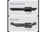APS Square Tube Matte Black Side Armors - APS IA04SAG8B