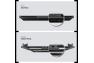 APS Square Tube Matte Black Side Armors - APS IA04SAG8B