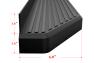 APS H-Series Flat Style Door-to-Door Black Running Boards - APS IB06PAC6J