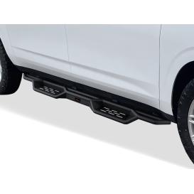 Round Tube Drop Style Door-to-Door Black Nerf Bars