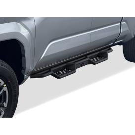 Round Tube Drop Style Door-to-Door Black Nerf Bars