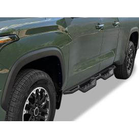 Round Tube Drop Style Door-to-Door Black Nerf Bars