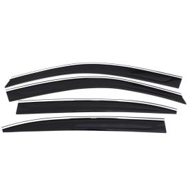  2009-2014 Nissan Maxima AVS Low Profile Smoke/Chrome Ventvisor Side Window Vent