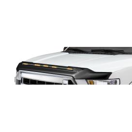  2016-2018 Chevrolet Silverado AVS Low Profile Aeroskin LightShield Black Hood Protector With LED