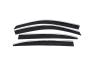 AVS Low Profile Ventvisor Smoke With Chrome Trim Front and Rear Window Deflectors - AVS 794082