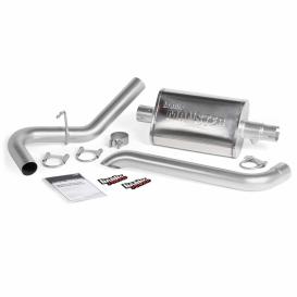 Banks Power Monster Exhaust System with 2.5" Single Exit and Polished Turndown Tip