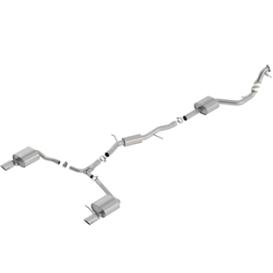 2017-2019 Audi A4 Borla S-Type Cat-Back Exhaust System with Dual Split Rear Exit