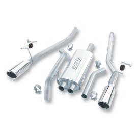 Touring Cat-Back Exhaust System with Truck Single Split Rear Exit