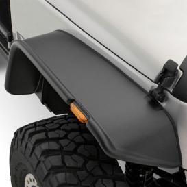  2007-2018 Jeep Wrangler Bushwacker Flat Style Front & Rear Fender Flares