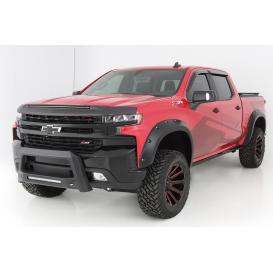 Smooth Black Pocket Style Front & Rear Fender Flares