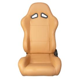 Cipher Auto CPA1001 Maple Tan Synthetic Leather Universal Racing Seats