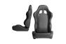 Cipher Auto CPA1007 Black Synthetic Leather Universal Racing Seats - Cipher Auto CPA1007PBK