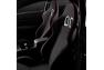 Cipher Auto CPA1016 Black Cloth with Outer Red Stitching Racing Seats - Cipher Auto CPA1016FBK-R