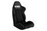 Cipher Auto CPA1019 Black Cloth With Microsuede Inserts And Gray Stitching Universal Racing Seats - Cipher Auto CPA1019FSDBK-G