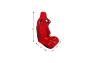Cipher Auto CPA2009 AR-9 Revo Racing Seats All Red Suede and Fabric with Carbon Fiber Polyurethane Backing - Cipher Auto CPA2009CFSDRD