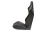 Cipher Auto CPA2009RS Black Leatherette Carbon Fiber With Red Stitching Racing Seats - Cipher Auto CPA2009RS-PCFBK-R