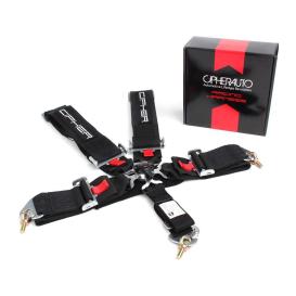 Black 5 Point Quick Release Racing Harness