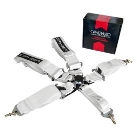 Cipher Auto White 5-Point CamLock Racing Harness