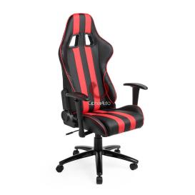   Cipher Auto CPA5001 Black & Red Stripe Leatherette Office Racing Seat