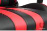 Cipher Auto CPA5001 Black & Red Stripe Leatherette Office Racing Seat - Cipher Auto CPA5001PBK-RS