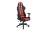 Cipher Auto CPA5001 Black & Red Stripe Leatherette Office Racing Seat - Cipher Auto CPA5001PBK-RS