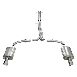 Corsa 2.5" Cat-Back Sport Dual Rear Exit Exhaust With Single 4.0" Tip