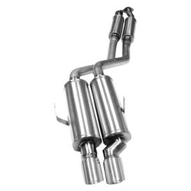 Corsa 2.25" Cat-Back Sport Single Rear Exit Exhaust With Twin 3.0" Tip