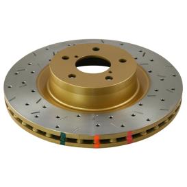 1993-1998 Jeep Grand Cherokee DBA 4000 Series Rotor - Cross Drilled/Slotted Uni-Directional Rotor