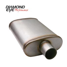 Diamond Eye Performance MFLR 3-1/2in SGL IN/SGL OUT 22in BODY 28in OVERALL OVAL