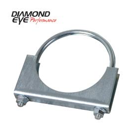 Diamond Eye Performance CLAMP 3-1/2in 3/8in U-BOLT 11 GAUGE SADDLE ZINC-COATED HEAVY DUTY