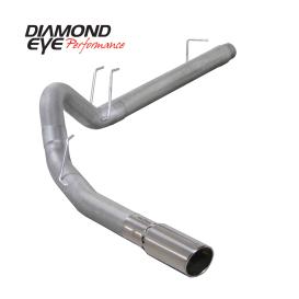 Diamond Eye Performance KIT 4in DPF-BACK SGL AL 08-09 6 4L F250/F350 PCKGD BX46X14X14OD EL-PL 44inX13 5inX13 5in