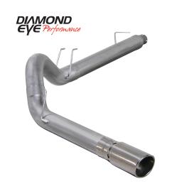 Diamond Eye Performance KIT 5in DPF-BACK SGL AL 08 6 4L F250-F350 PCKGD BX46X14X14OD EL-PL 44inX13 5inX13 5inID