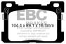 EBC Greenstuff 2000 Street Sport Rear Brake Pads - EBC DP23077