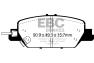 EBC Ultimax OEM Replacement Rear Brake Pads - EBC UD2037
