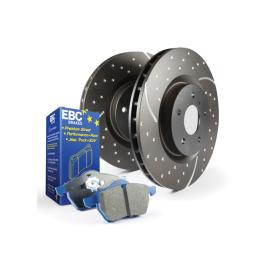  2010-2017 Porsche Cayenne EBC Stage 6 Track Day Dimpled and Slotted Front Brake Kit