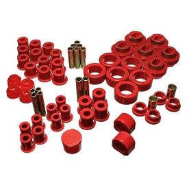 Energy Suspension 81-87 Chevy/GMC 4WD (W/ Stock Front Springs) Red Hyper-flex Master Bushing Set